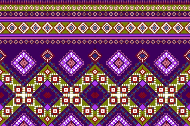 Seamless geometric ethnic Asian oriental and tradition pattern design for texture and background