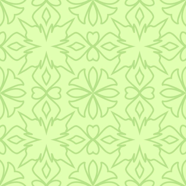 Seamless geometric floral ornamental pattern