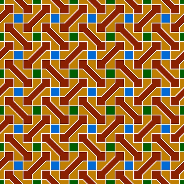 Бесшовный геометрический орнамент в арабском стиле