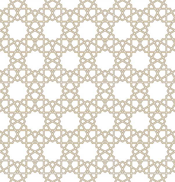 Vector seamless geometric ornament based on traditional arabic art