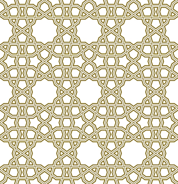 Seamless geometric ornament based on traditional islamic art.great design for fabric,textile,cover,wrapping paper,background.contoured lines.