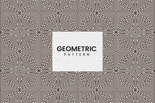 Seamless geometric ornament pattern