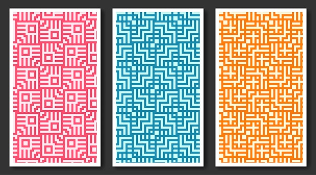 Seamless Geometric Pattern Abstract Background. Maze mosaic pattern.