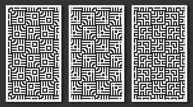 Seamless Geometric Pattern Abstract Background. Maze mosaic pattern.