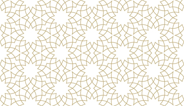 Seamless geometric pattern in authentic arabian style