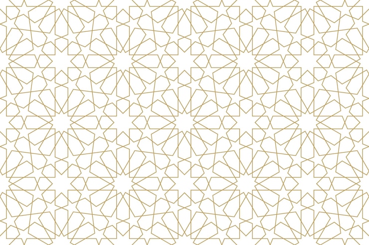 Vector seamless geometric pattern in authentic arabian style