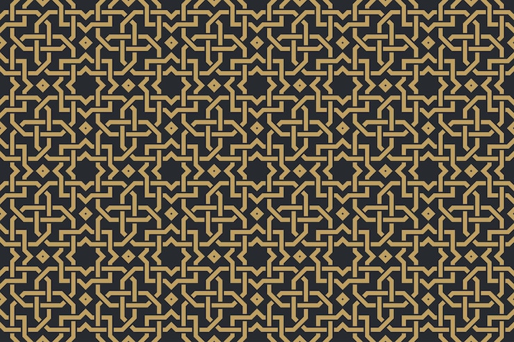 Vector seamless geometric pattern in authentic arabian style