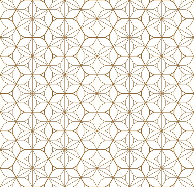 Seamless geometric pattern based on japanese ornament kumiko .