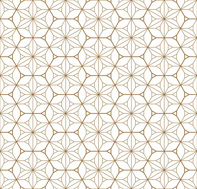 Seamless geometric pattern based on japanese ornament kumiko .