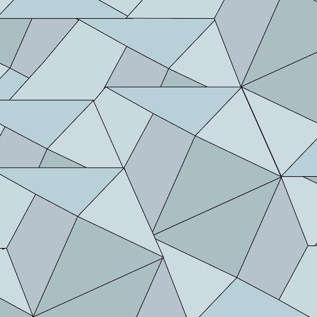 Vector seamless geometric pattern of blue and gray tiles