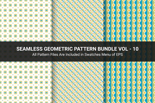 Bundle di motivi geometrici senza cuciture vol - 10