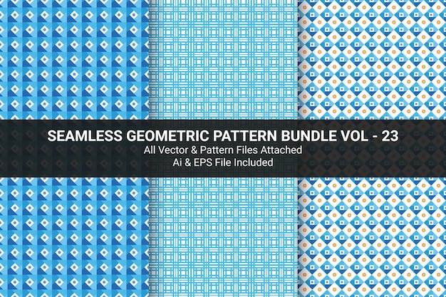 Seamless Geometric Pattern Bundle Vol 23