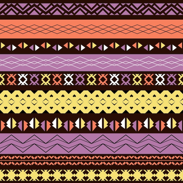 Seamless geometric pattern ethnic background design