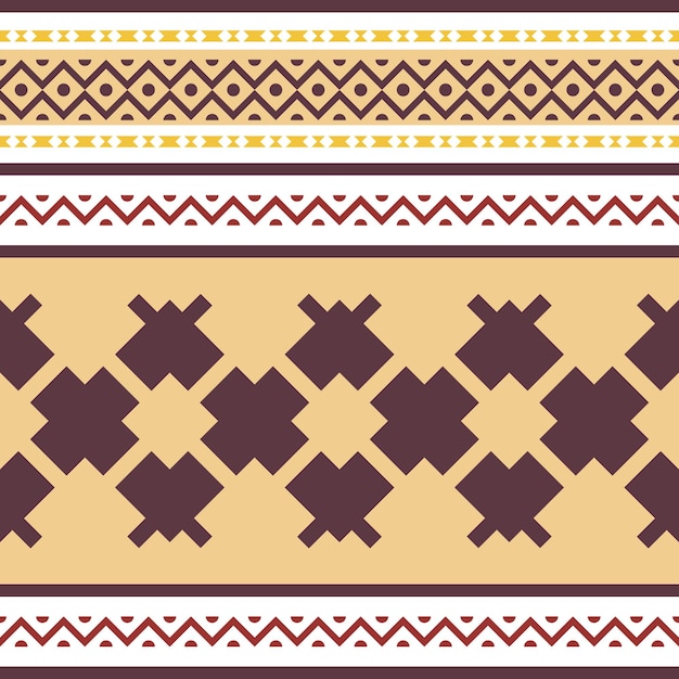 Seamless geometric pattern ethnic background design