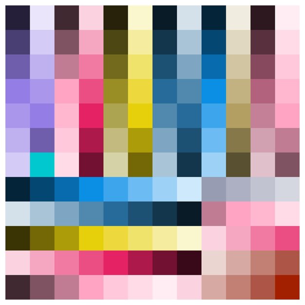 Бесшовный геометрический узор в виде квадратных плиток с яркими цветами. Красочный абстрактный фон.