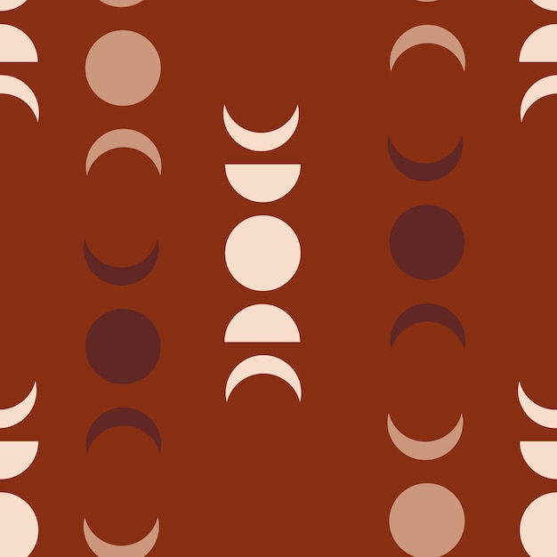 Seamless geometric pattern in modern beige and terracotta colorsx9