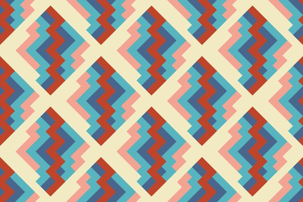 Seamless geometric pattern in retro style Striped background