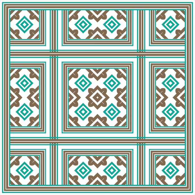 シームレス・ジオメトリック・パターン (Seamless Geometric Pattern) シメトリック・ジェオメトリック・タイル (Symmetrical Geometric Tiles)