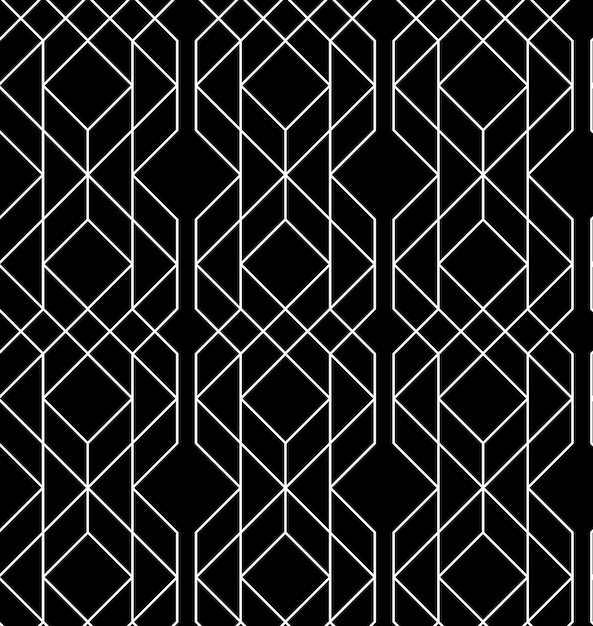 Seamless geometric pattern. vector abstract classical background in black and white color