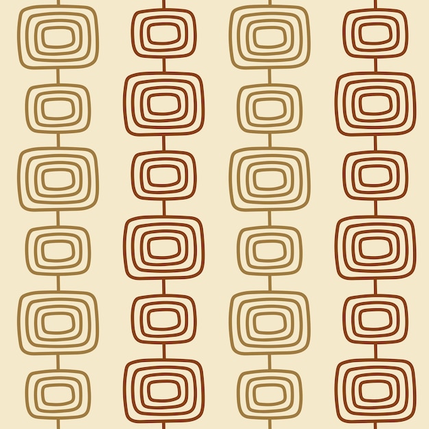 Seamless  geometric  pattern with abstract shapes in earthy tones. hand-drawn simple design