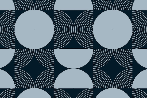 seamless geometric pattern with circles and spirals abstract background