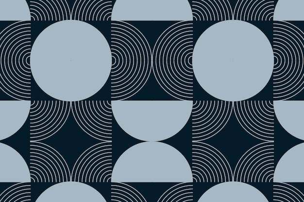 Seamless geometric pattern with circles and spirals Abstract background