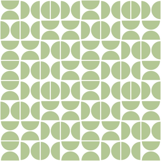 Vector seamless geometric pattern with semicircles