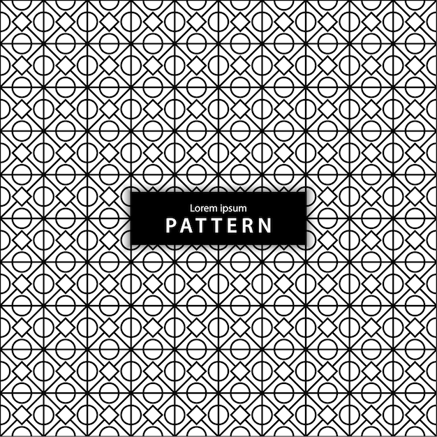 Vector seamless geometric pattern