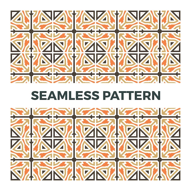 Seamless geometric patterns illustration design