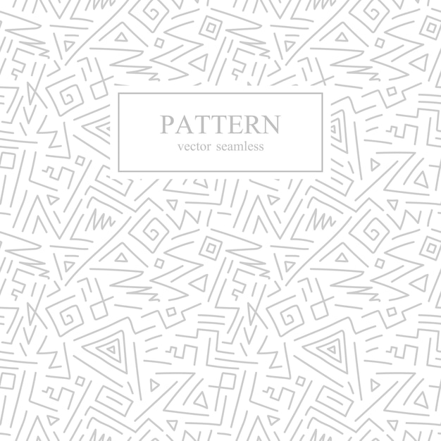 Seamless geometric patterns in memphis style Fashion 80s Hand drawn designWhite and gray background