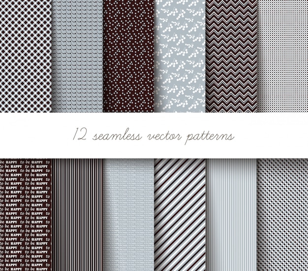 Vector seamless geometric patterns