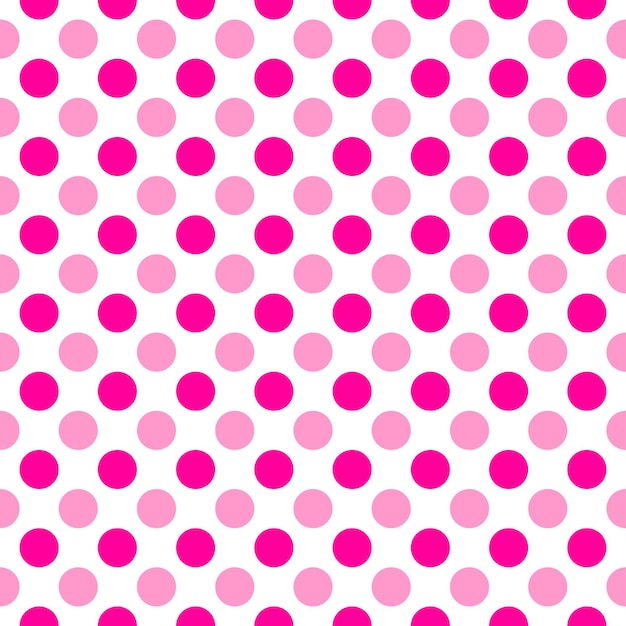Вектор Бесшовный геометрический повторяющийся рисунок светло-розовых и ярко-розовых пузырей на белом фоне