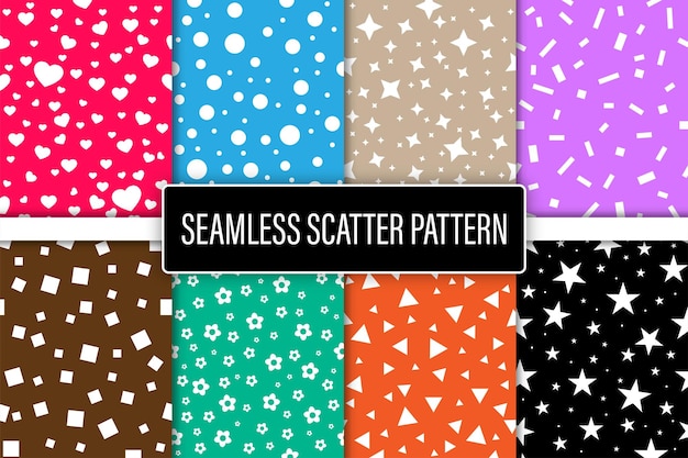 Seamless geometric scatter pattern