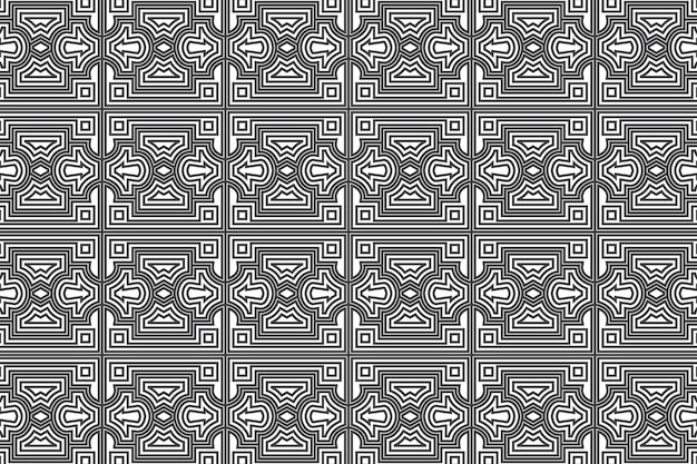 Seamless geometric shape lines pattern