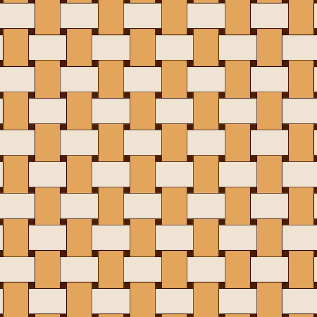 Motivo intrecciato geometrico senza cuciture. colori beige e marrone. per plaid, tovaglie, lenzuola, coperte