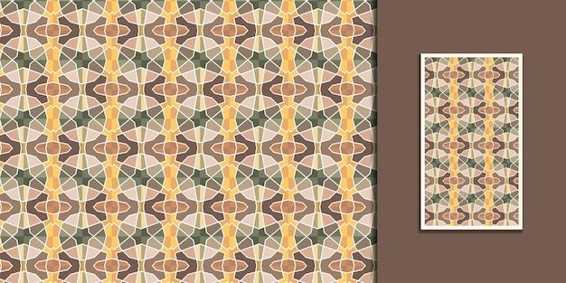 원활한 기하학 이슬람 패턴 현대 색상