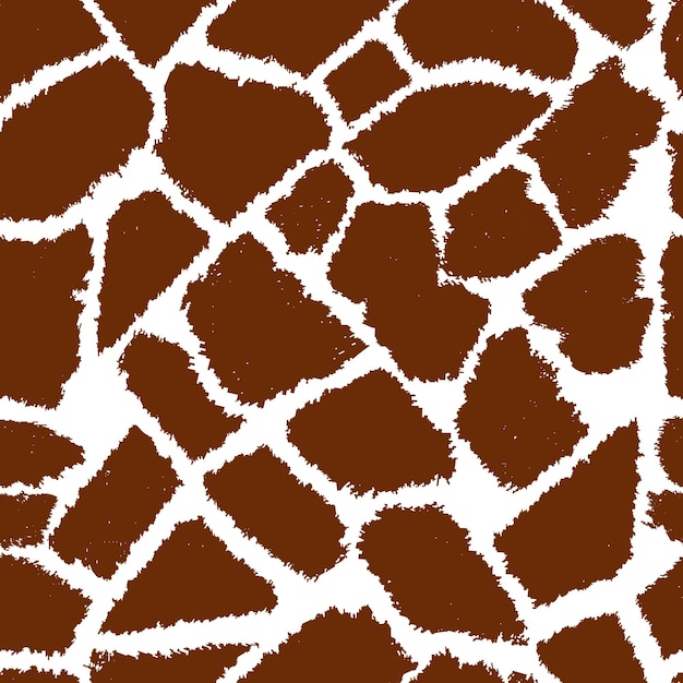 Seamless giraffe fur vector pattern.