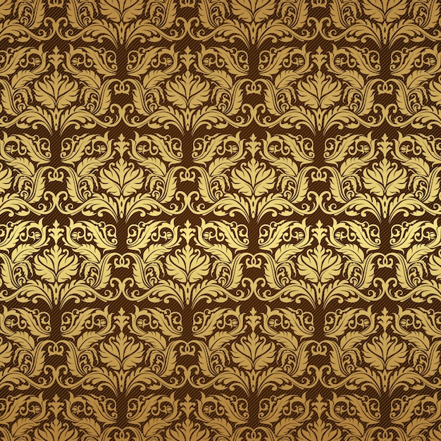 Vector seamless gold pattern