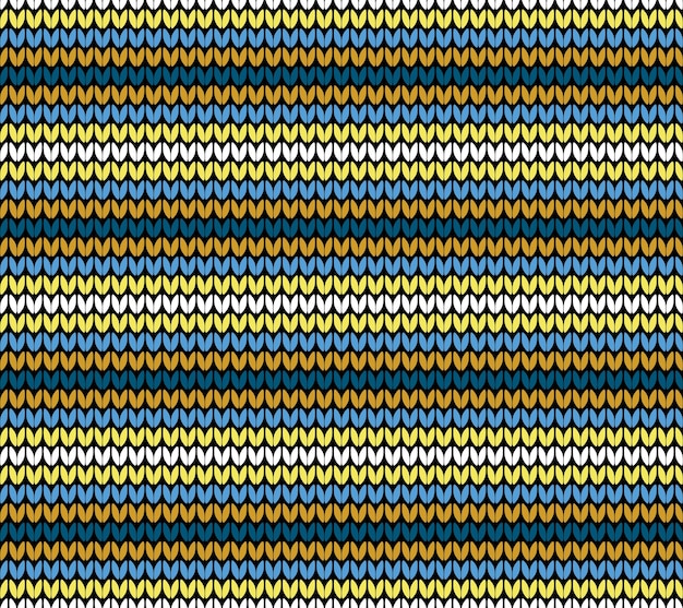 Seamless golden horizontal knitting pattern