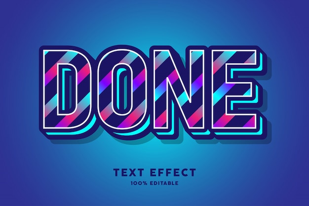 Vector seamless gradient striplines modern text effect