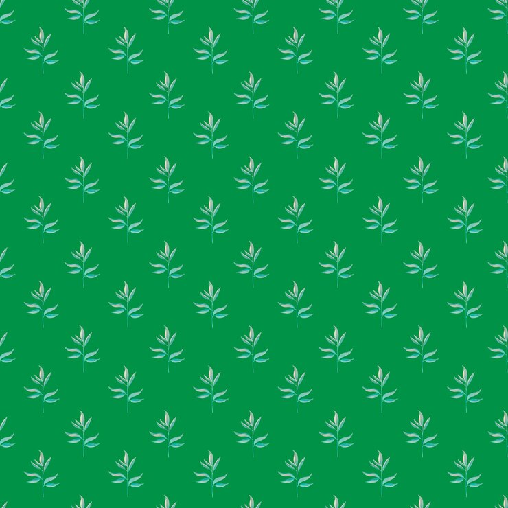 वेक्टर seamless green background with botanical leaf pattern perfect for nature inspired designs