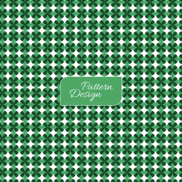 Vector seamless green color stylish pattern texture white background