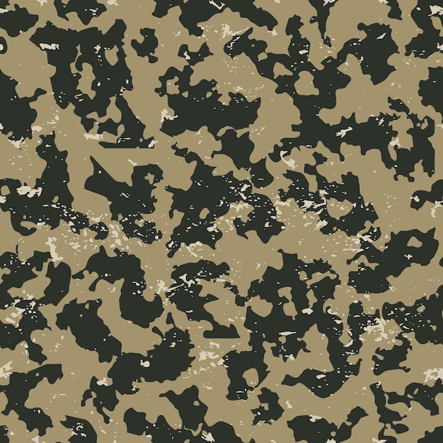 Vector seamless grunge camouflage patterns
