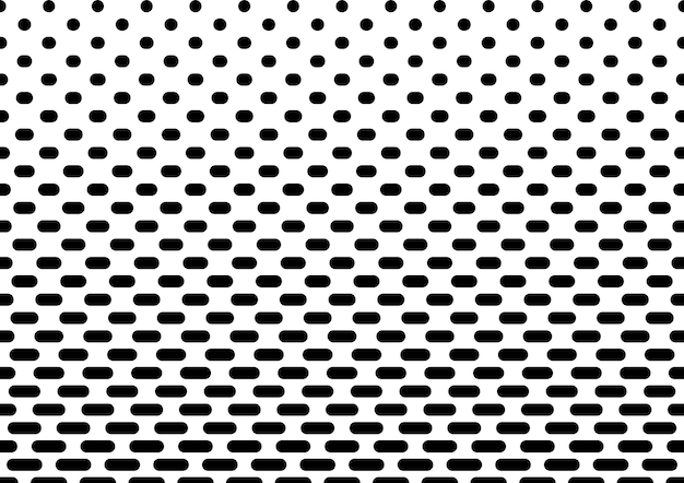 Vector seamless halftone vector backgroundfilled with black circles and ovals average fade out 27 figurs