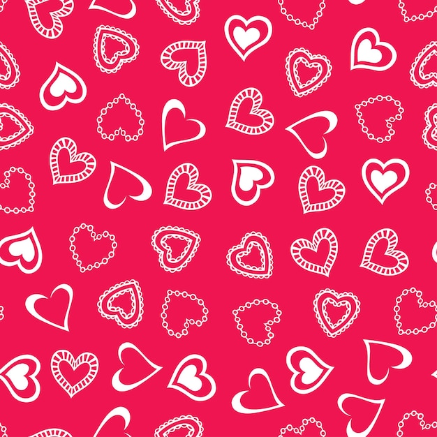 Seamless hearts pattern