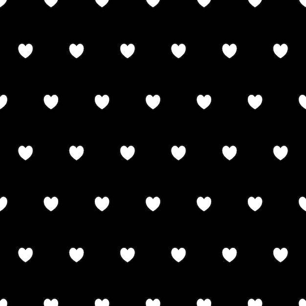 Vector seamless hearts pattern