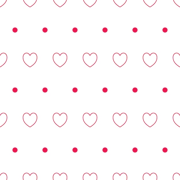 Seamless hearts pattern