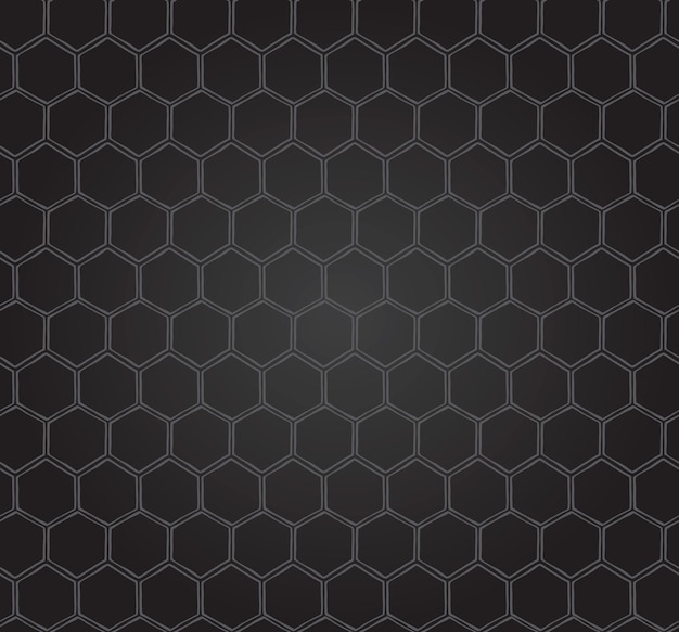 Seamless Honeycomb Pattern Sweet black background Vector bee pattern