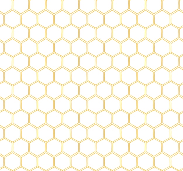 Seamless Honeycomb Pattern Swett yellow background Vector bee pattern Simple template