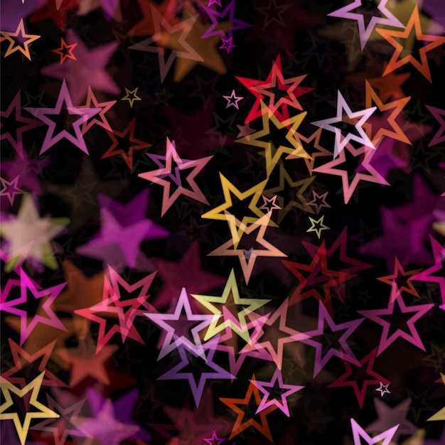 seamless illsustration pattern stars